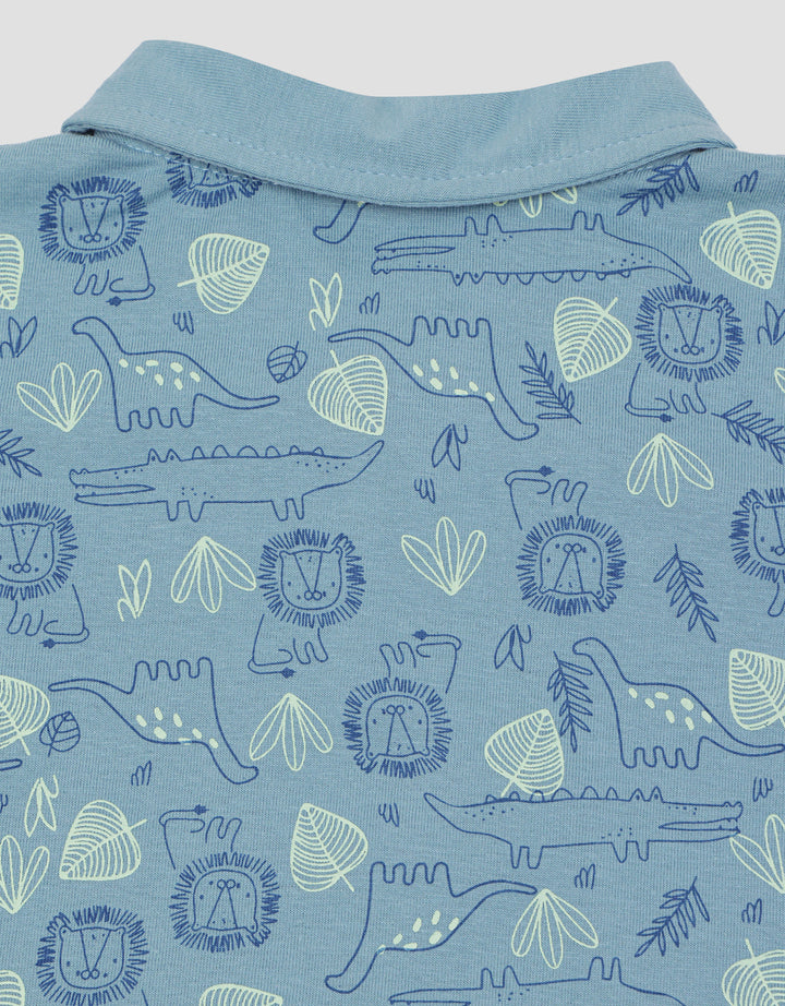 Pipiniko Safari Print Set Pakaian Anak Laki-laki