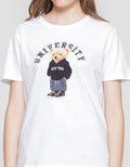 Nevada Bear University Card Kaos Lengan Pendek Wanita