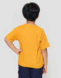 Little M Oversized Waffle Pocket Embro Dino Kaos Anak Laki-laki