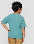 Little M Oversized Waffle Pocket Embro Croco Kaos Anak Laki-laki
