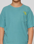 Little M Oversized Waffle Pocket Embro Croco Kaos Anak Laki-laki
