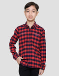 Cardinal Kids Boy Checks Kemeja Anak Laki-laki