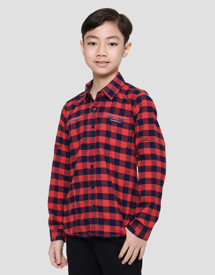 Cardinal Kids Boy Checks Kemeja Anak Laki-laki