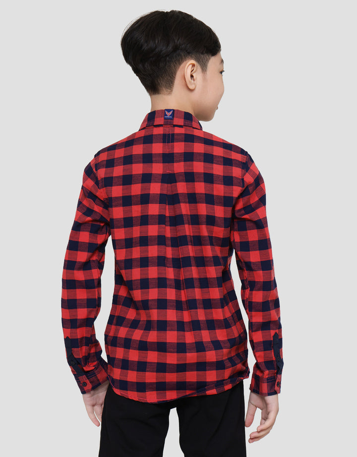 Cardinal Kids Boy Checks Kemeja Anak Laki-laki