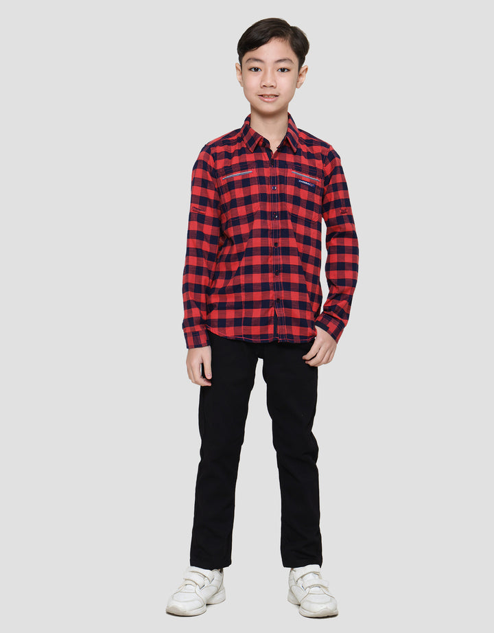 Cardinal Kids Boy Checks Kemeja Anak Laki-laki