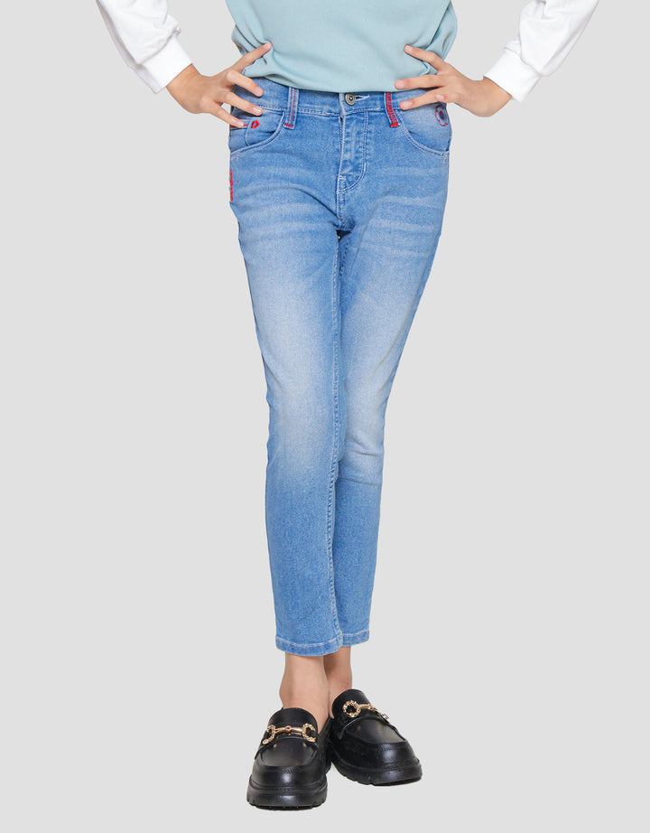 Cardinal Kids Girl Washed Accent Celana Panjang Anak Perempuan