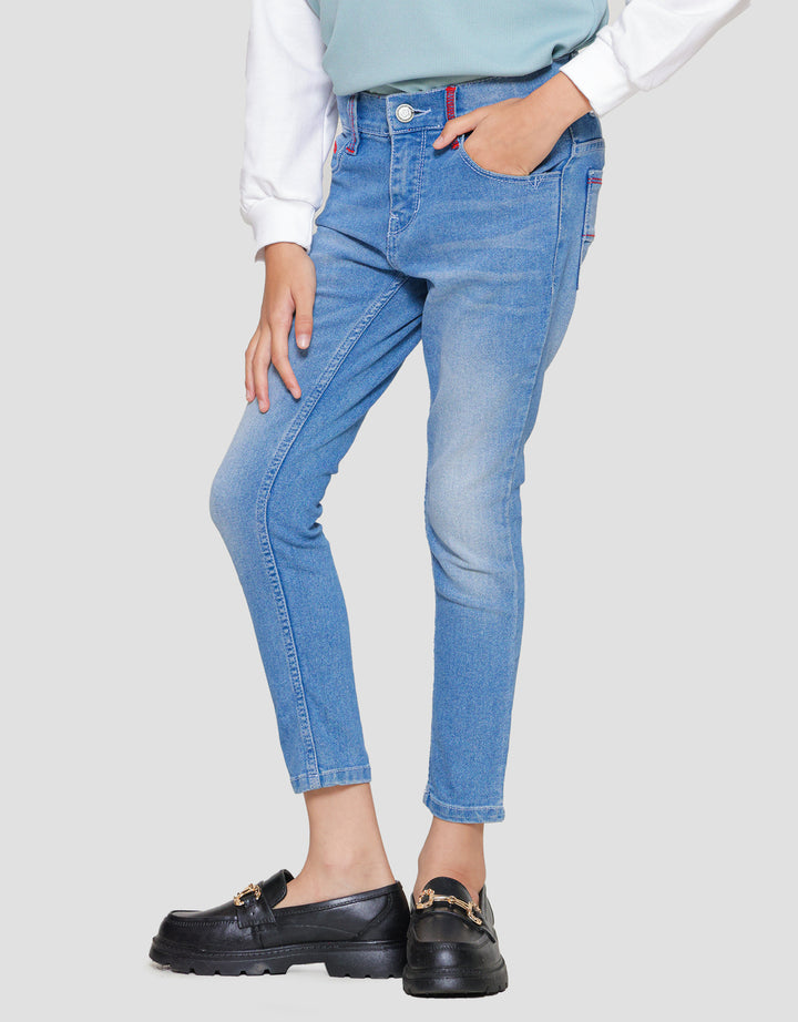 Cardinal Kids Girl Washed Accent Celana Panjang Anak Perempuan