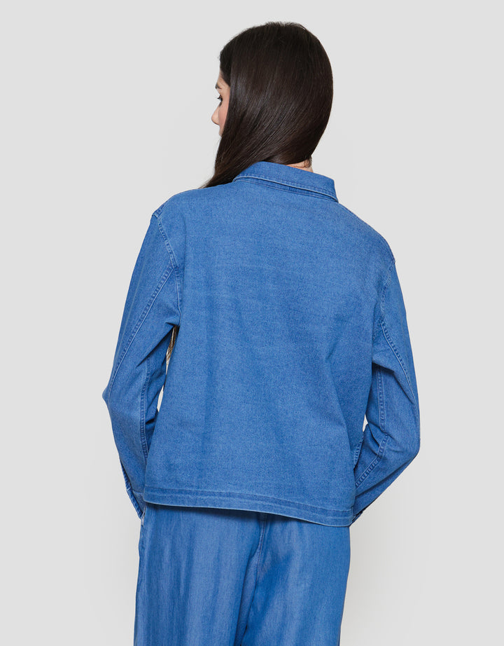 Connexion 2 Pocket Jaket Denim Wanita