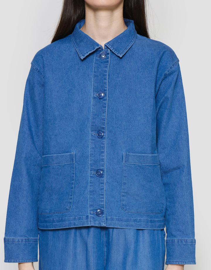 Connexion 2 Pocket Jaket Denim Wanita