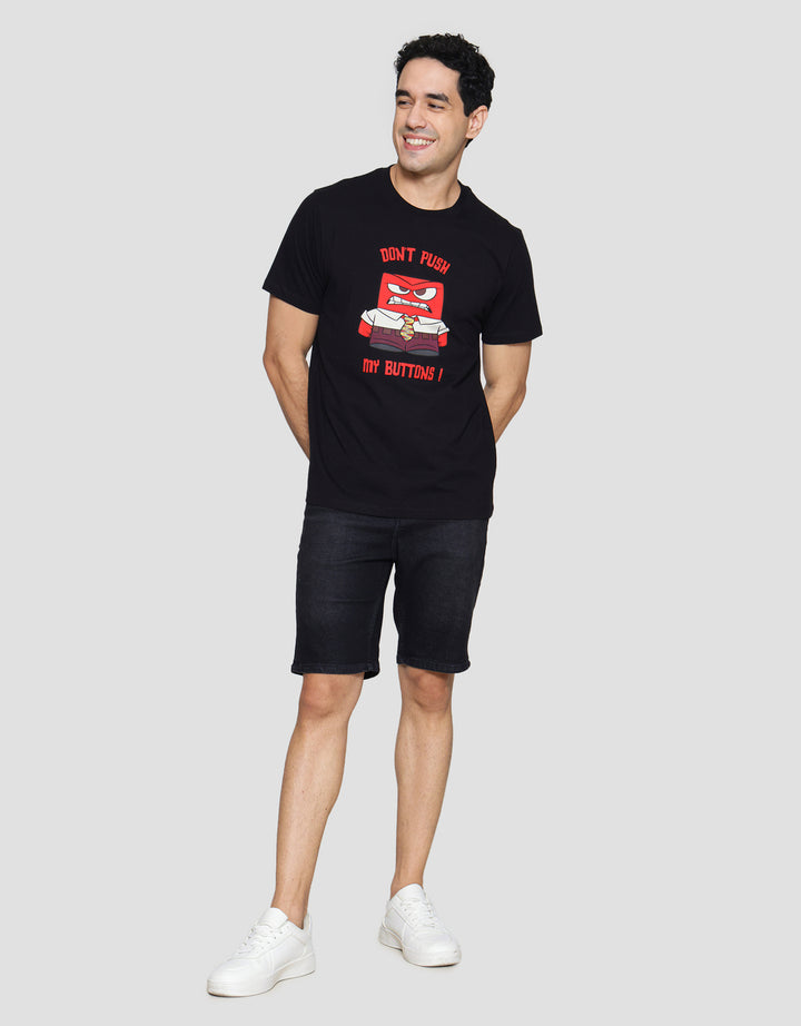 T Zone Inside Out Don’t Push Print Kaos Lengan Pendek Pria