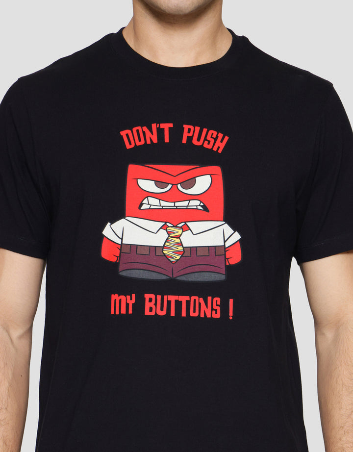 T Zone Inside Out Don’t Push Print Kaos Lengan Pendek Pria