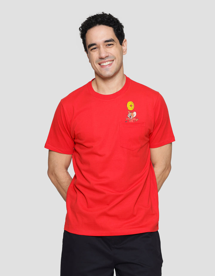 T Zone Wb Tom And Jerry Cny - 2 Print Kaos Lengan Pendek Pria