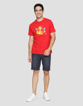 T Zone Wb Tom And Jerry Cny Snake Print Kaos Lengan Pendek Pria