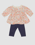 Little M Smock Renda Set Pakaian Anak Perempuan