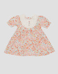 Little M Floral Print Dada Midi Dress Baby Girl