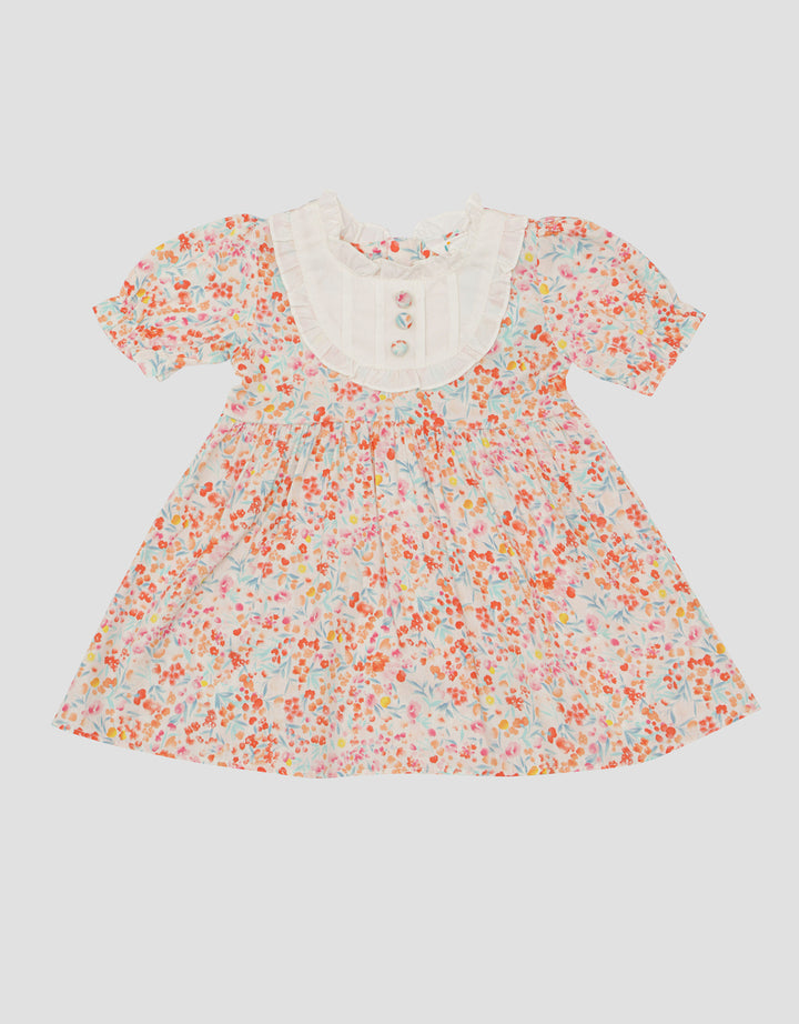 Little M Floral Print Dada Midi Dress Baby Girl