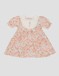 Little M Floral Print Dada Midi Dress Bayi Perempuan