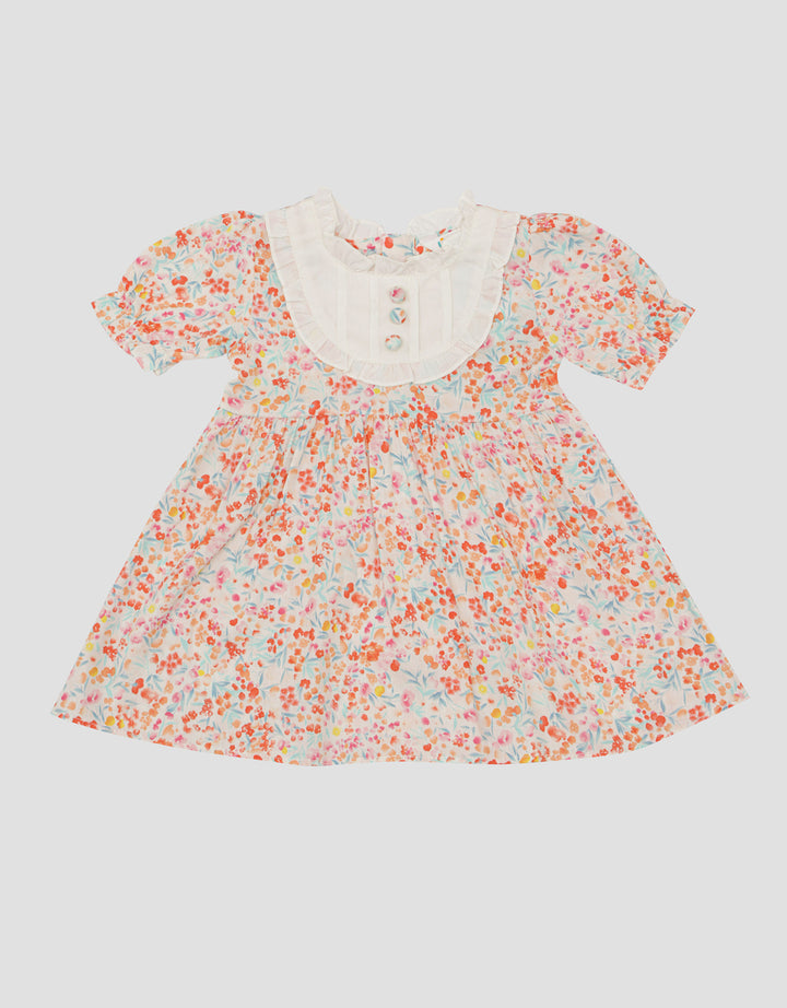 Little M Floral Print Dada Midi Dress Bayi Perempuan