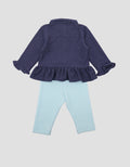 Pipiniko Of Three Denim W Royal Pakaian Setelan Anak Perempuan