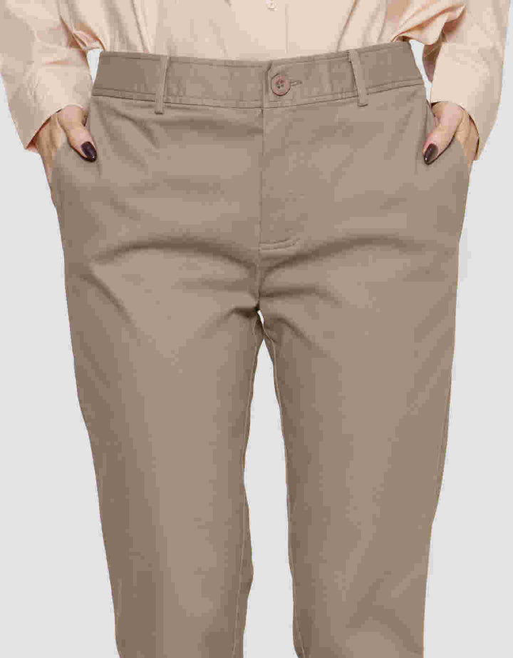 Connexion Slim Fit Turn Up Cuff Bottom Hem Celana Panjang Wanita