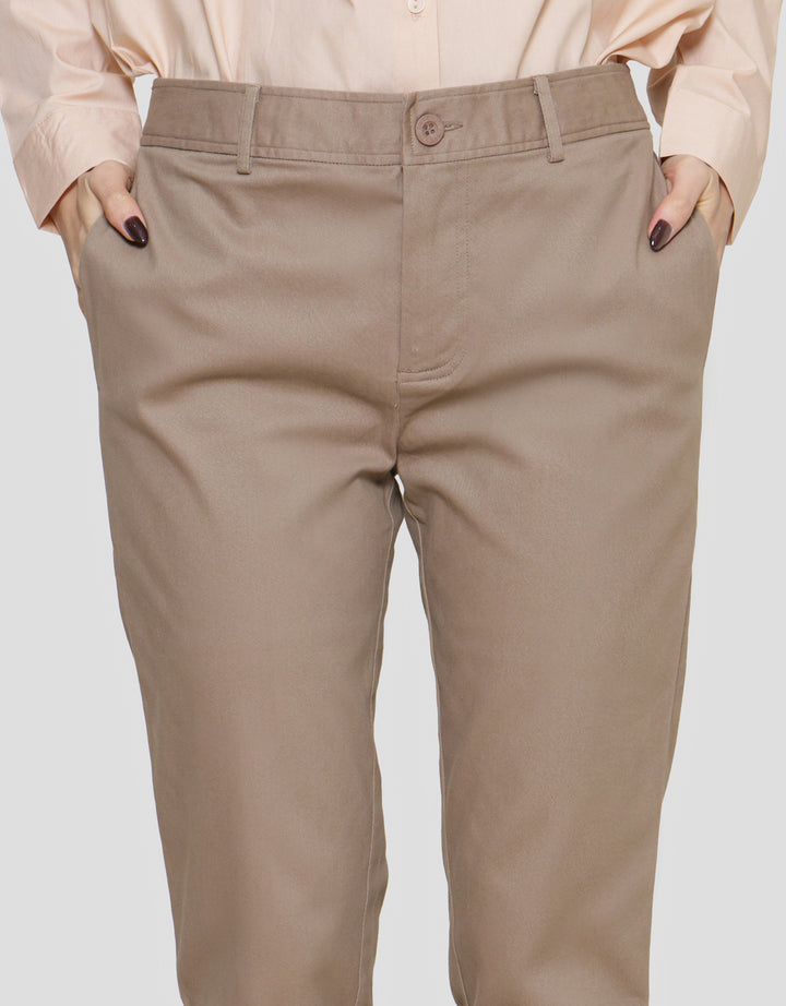 Connexion Slim Fit Turn Up Cuff Bottom Hem Celana Panjang Wanita