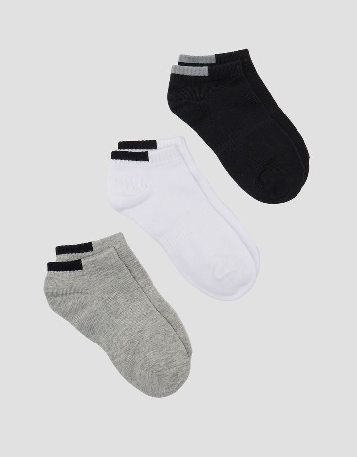 Cole Casual 3Pk Ankle Kaus Kaki Pria