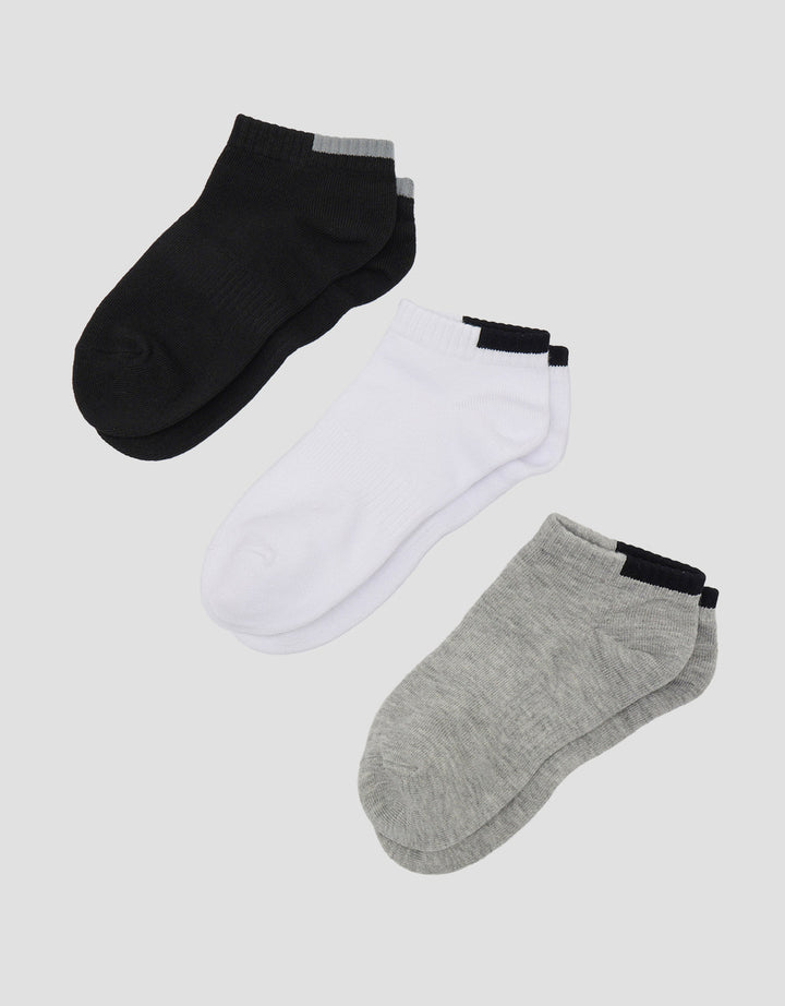 Cole Casual 3Pk Ankle Kaus Kaki Pria