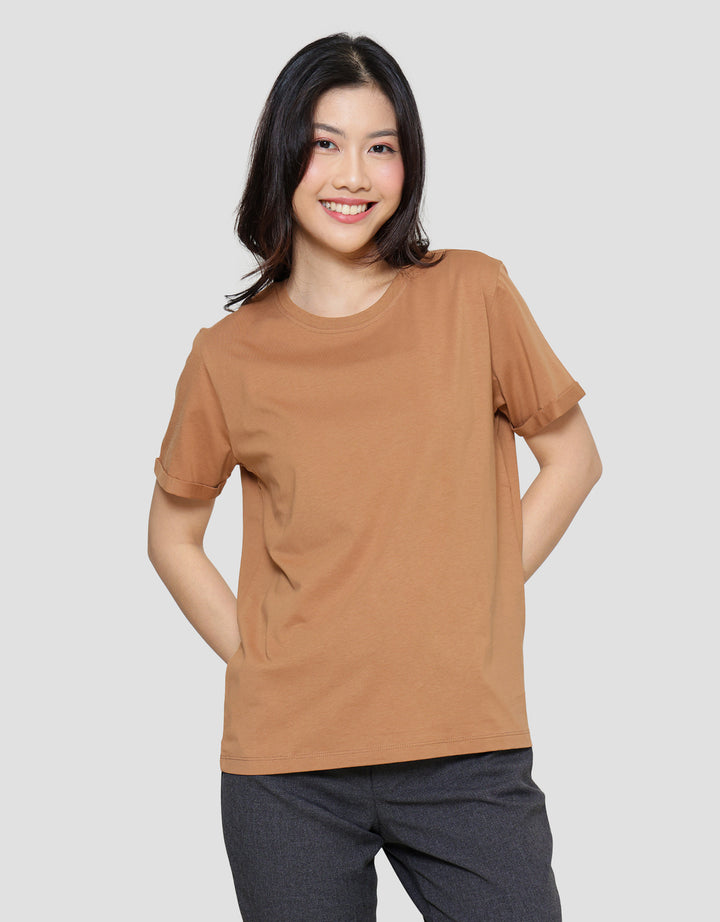 Connexion Enzim Tangan Roll Up Kaos Lengan Pendek Wanita