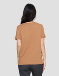 Connexion Enzim Tangan Roll Up Kaos Lengan Pendek Wanita