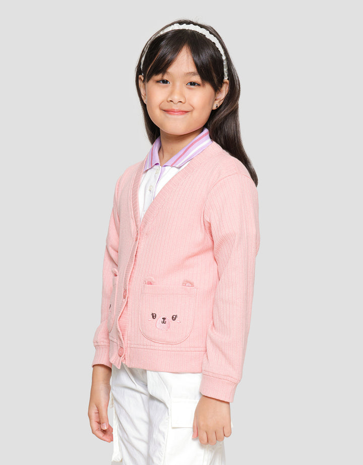 Little M Pocket Embro 1 Cardigan Anak Perempuan