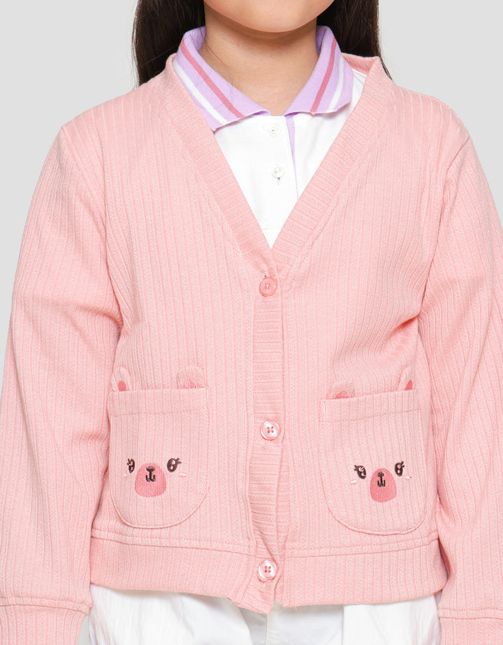 Little M Pocket Embro 1 Cardigan Anak Perempuan