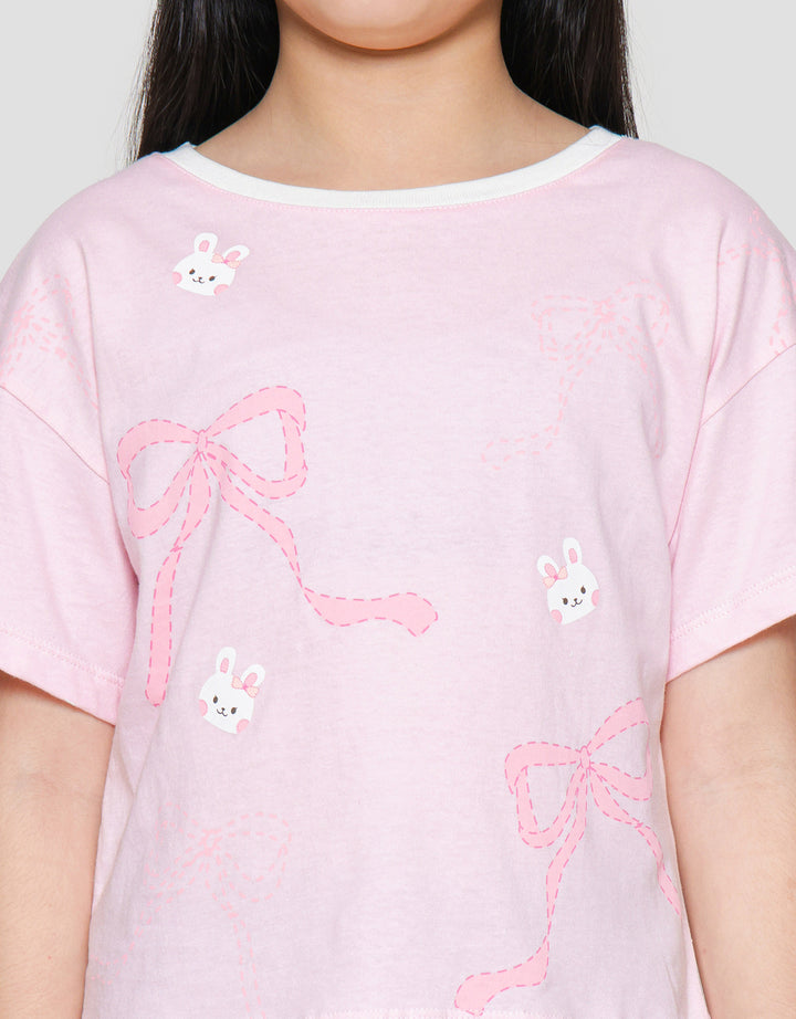 Little M Bunny Coquette Girls T-Shirt