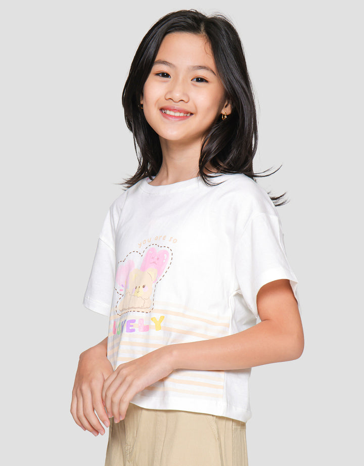 Little M Bear Love Girls T-shirt