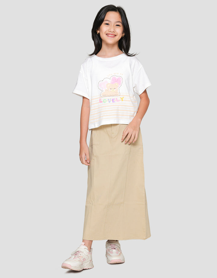 Little M Bear Love Girls T-shirt