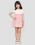 Little M Woven Dress Lengan Pendek Anak Perempuan