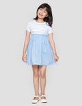 Little M Woven Dress Lengan Pendek Anak Perempuan