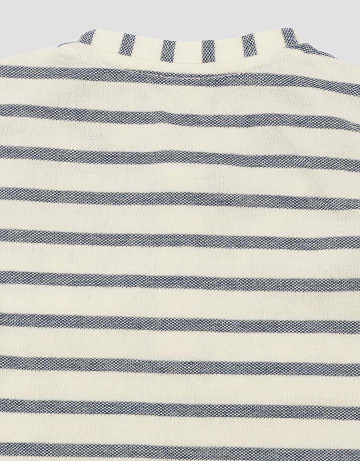 Pipiniko Stripe Lion Kantong Kaos Lengan Pendek Anak Laki-laki