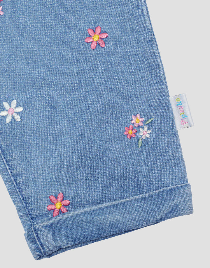 Pipiniko Girls' Denim Pants