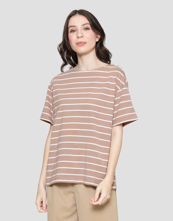 St. Yves Baleno Stripe Kaos Wanita