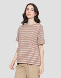 St. Yves Baleno Stripe Kaos Wanita