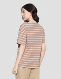 St. Yves Baleno Stripe Kaos Wanita