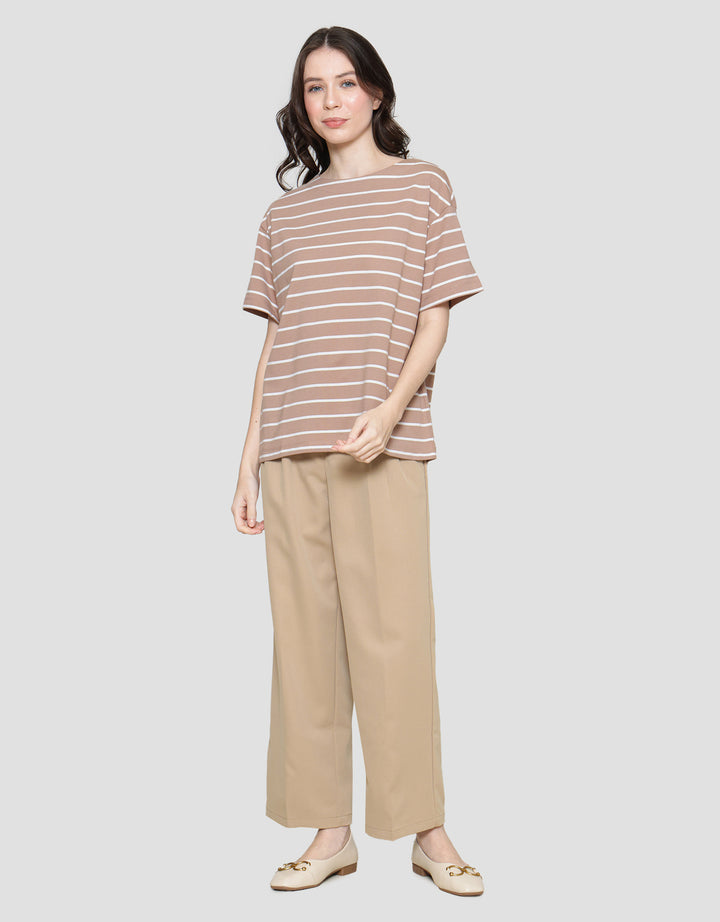 St. Yves Baleno Stripe Kaos Wanita