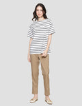 St. Yves Baleno Stripe Kaos Wanita