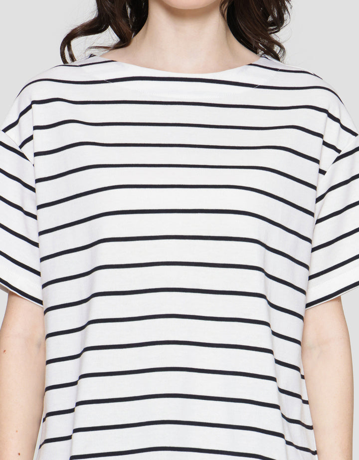 St. Yves Baleno Stripe Kaos Wanita
