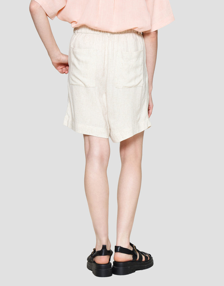 St. Yves Linen Blend Relax Celana Pendek Wanita