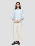 St. Yves Soft Cotton Front Button Blouse Wanita