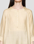 St. Yves Soft Cotton Front Button Blouse Wanita