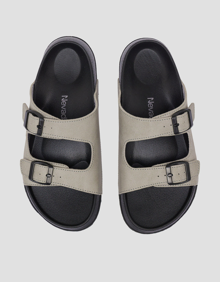 Nevada Double Buckle Strap Slipper Sandal KMNB9 Anak Laki-Laki
