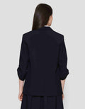 Connexion Rolled Up Sleeve Blazer Oversized Wanita