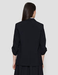 Connexion Rolled Up Sleeve Blazer Oversized Wanita